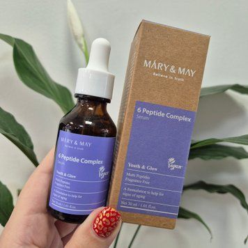 Антивозрастная сыворотка с комплексом пептидов Mary&May 6 Peptide Complex Serum 13246 фото
