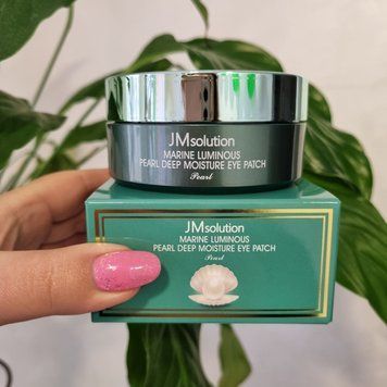 Гидрогелевые патчи с экстрактом жемчуга и морских водорослей JMsolution Marine Luminous Pearl Deep Moisture Eye Patch 12000 фото