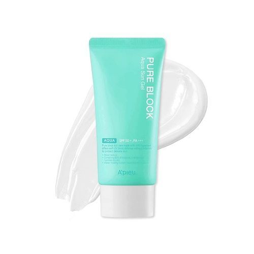 Легкий сонцезахисний крем-гель A'Pieu Pure Block Aqua Sun Gel SPF50+/PA+++ 12237 фото