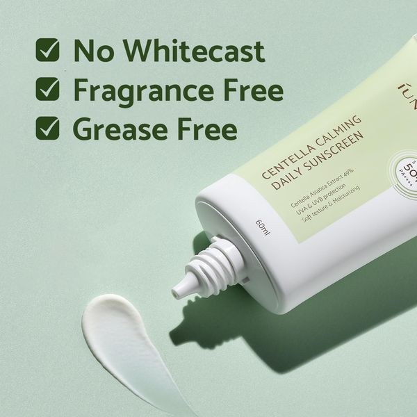 Успокаивающий солнцезащитный крем с центеллой IUNIK Centella Calming Daily Sunscreen SPF 50+ PA++++ 12238 фото