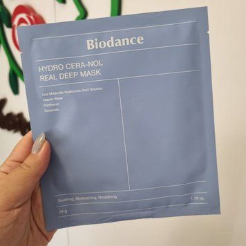 Ночная гидрогелевая маска с керамидами Biodance Hydro Cera-Nol Real Deep Sheet Mask 11572 фото