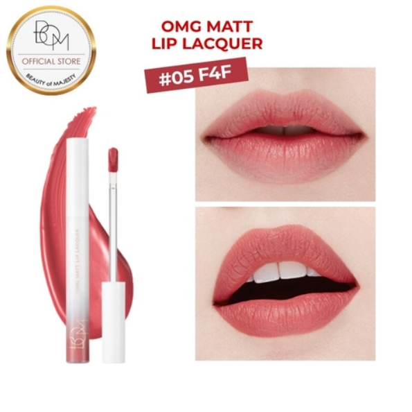 Рідка водостійка помада для губ Beauty of Majesty OMG Matt Lip Lacquer 05 F4F 12451 фото