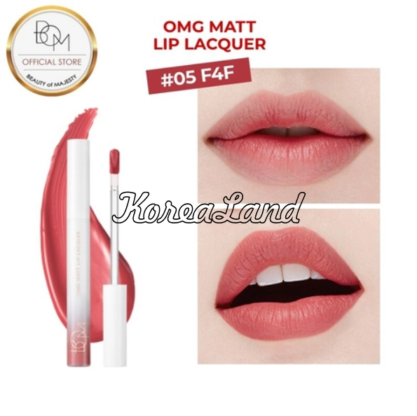 Рідка водостійка помада для губ Beauty of Majesty OMG Matt Lip Lacquer 05 F4F 12451 фото