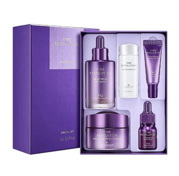 Нічний антивіковий набір для обличчя Missha Time Revolution Night Repair Special Set 5x 12876 фото