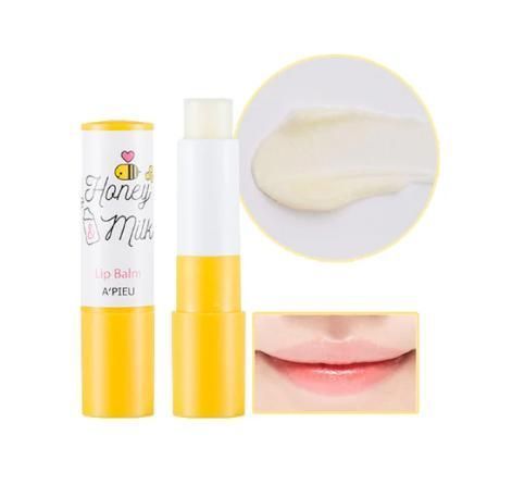 Бальзам для губ на основе медового экстракта и молочных протеинов A'pieu Honey & Milk Lip Balm 1322/1 фото