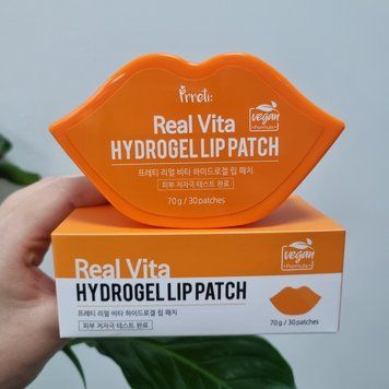 Увлажняющие гидрогелевые патчи для губ Prreti Real Vita Hydrogel Lip Patch 12176 фото