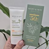 Легкий солнцезащитный крем Mary & May Cica Soothing Sun Cream SPF50+ PA++++ 12202609/1 фото