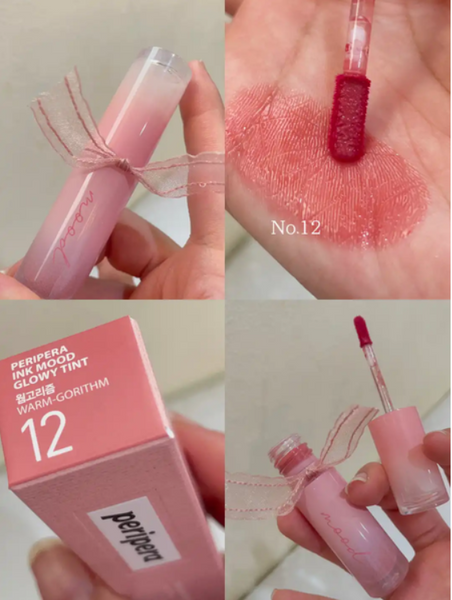 Стійкий тінт для губ Peripera Ink Mood Glowy Tint #12 Warm-Gorithm 13081 фото