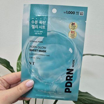 Восстанавливающая тканевая маска для лица с PDRN VT PDRN Glow Sheet Mask 13082 фото